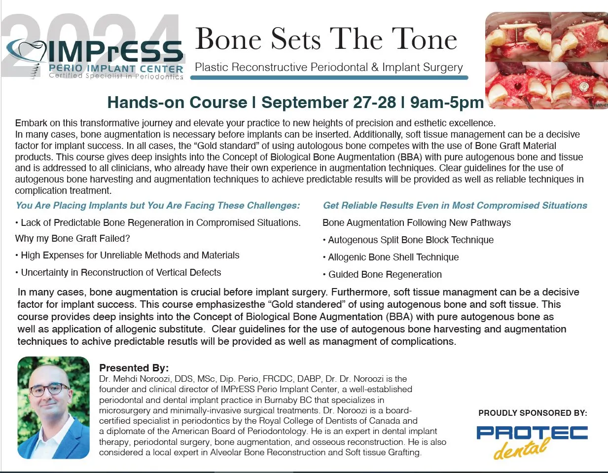 Bone Graft Course in Vancouver BC